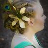 brides maid hair style. Casual, fun style using festive hair accessories by A.H. Heirloom design. Photo by CardwellPhotography.com